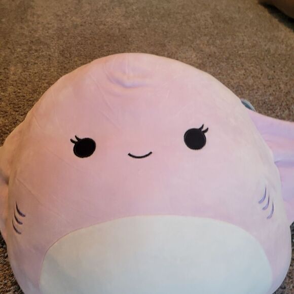 Original Squishmallows Purple Aziza The Stingray 16" Plush - Picture 3 of 12